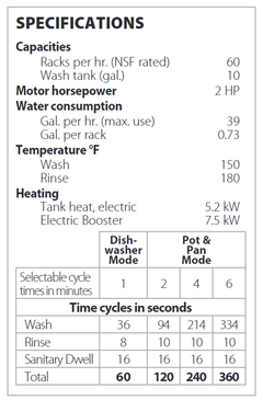 Moyer Diebel MDHHD High Temperature Tall Hood-type Dishwashing Machine